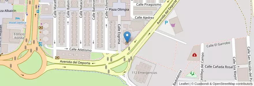Mapa de ubicacion de Autismo Sevilla en 西班牙, 安达鲁西亚, Sevilla, Sevilla.