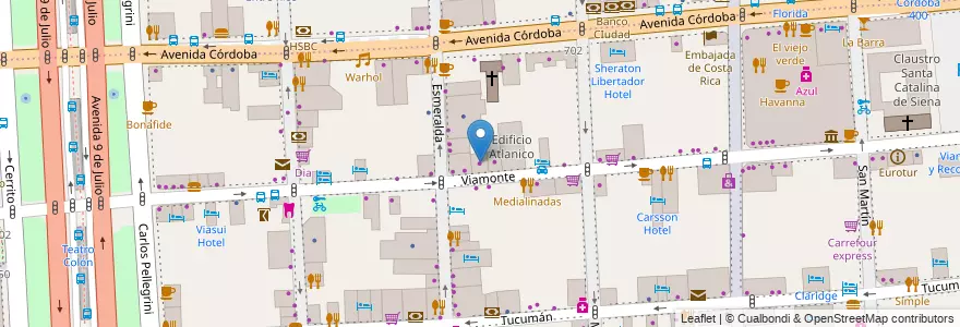 Mapa de ubicacion de Auto Advance, San Nicolas en Аргентина, Буэнос-Айрес, Comuna 1, Буэнос-Айрес.