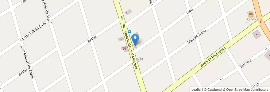 Mapa de ubicacion de Auto Mosconi en アルゼンチン, ブエノスアイレス州, Partido De Quilmes, Quilmes.