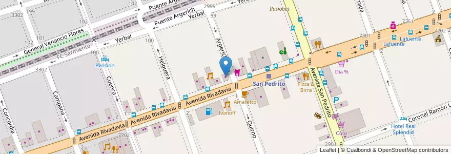 Mapa de ubicacion de Auto Novo, Flores en Argentine, Ciudad Autónoma De Buenos Aires, Comuna 7, Buenos Aires.