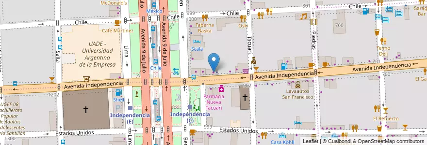 Mapa de ubicacion de Auto Sport, Montserrat en Аргентина, Буэнос-Айрес, Comuna 1, Буэнос-Айрес.