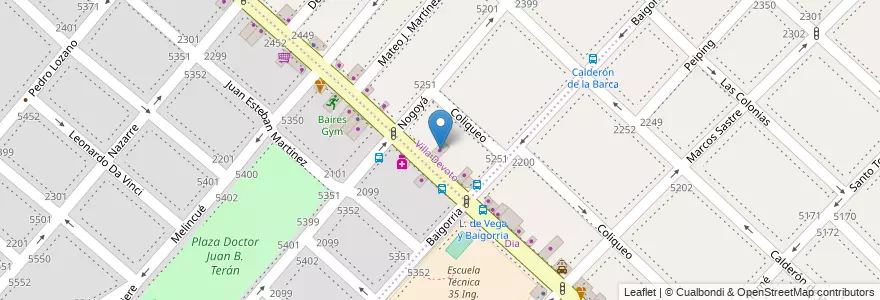 Mapa de ubicacion de Auto Way, Villa Devoto en Argentina, Ciudad Autónoma De Buenos Aires, Buenos Aires, Comuna 10.