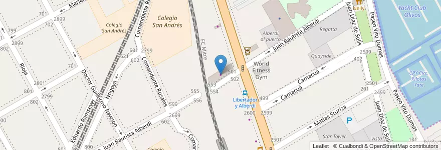 Mapa de ubicacion de Autocentro F. Camoia en Arjantin, Buenos Aires, Partido De Vicente López, Vicente López.