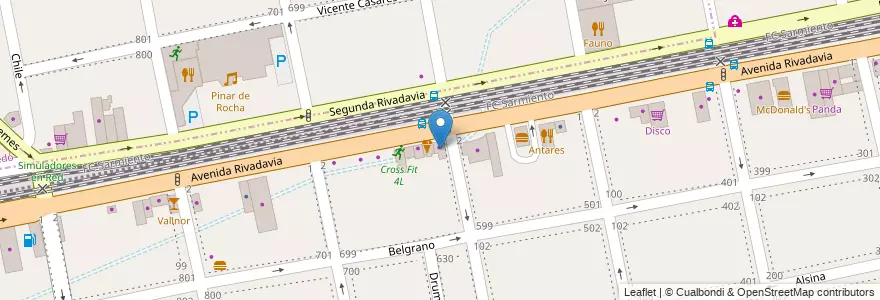 Mapa de ubicacion de Autocentro MK en Argentina, Buenos Aires, Partido De La Matanza, Ramos Mejía.
