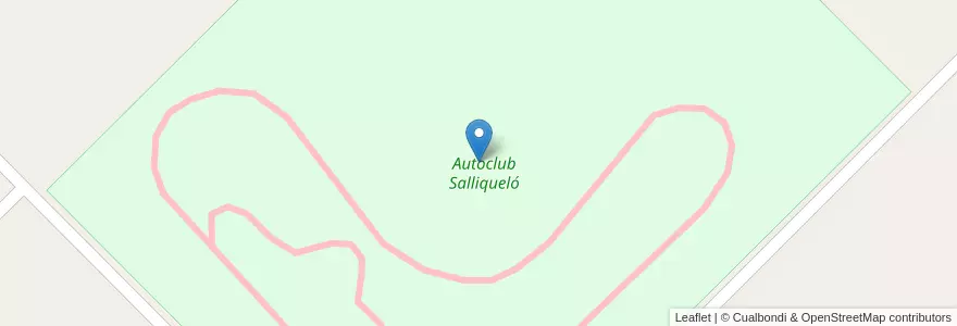 Mapa de ubicacion de Autoclub Salliqueló en 아르헨티나, 부에노스아이레스주, Partido De Salliqueló.