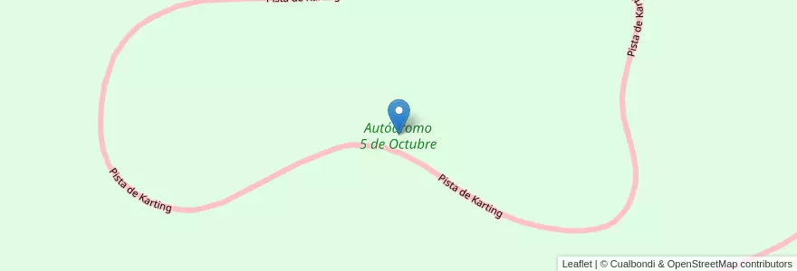Mapa de ubicacion de Autódromo 5 de Octubre en الأرجنتين, تشيلي, محافظة سانتا كروز, Las Heras, Deseado, Las Heras.