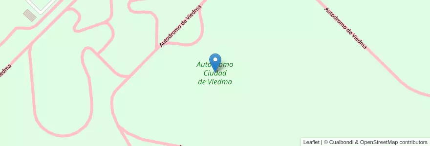 Mapa de ubicacion de Autódromo Ciudad de Viedma en Argentina, Wilayah Río Negro, Departamento Adolfo Alsina, Viedma.