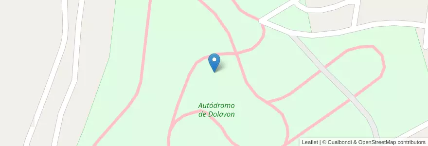 Mapa de ubicacion de Autódromo de Dolavon en 阿根廷, Chubut, Departamento Gaiman, Dolavon, Dolavon.
