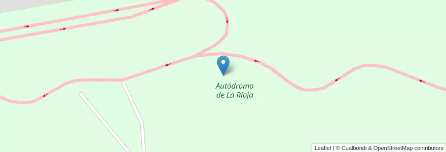 Mapa de ubicacion de Autódromo de La Rioja en الأرجنتين, La Rioja, Departamento Capital, La Rioja.