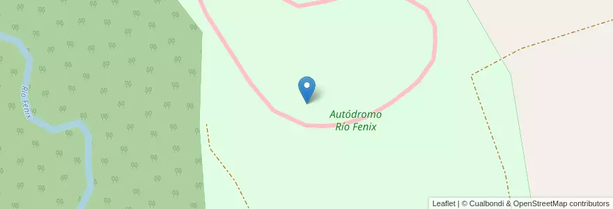 Mapa de ubicacion de Autódromo Río Fenix en Arjantin, Santa Cruz, Şili, Lago Buenos Aires, Perito Moreno.