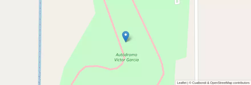 Mapa de ubicacion de Autódromo Victor Garcia en Arjantin, Mendoza, General Alvear, Distrito Ciudad De General Alvear.