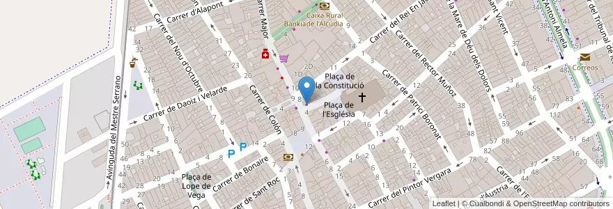 Mapa de ubicacion de Autoescola Aprén en スペイン, バレンシア州, València / Valencia, La Ribera Alta, L'Alcúdia.