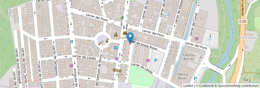 Mapa de ubicacion de Autoescola Logos en Испания, Каталония, Барселона, Bages, Sant Joan De Vilatorrada.