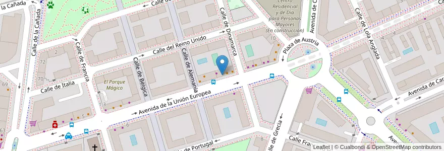 Mapa de ubicacion de Autoescuela en スペイン, マドリード州, Comunidad De Madrid, Área Metropolitana De Madrid Y Corredor Del Henares, Torrejón De Ardoz.