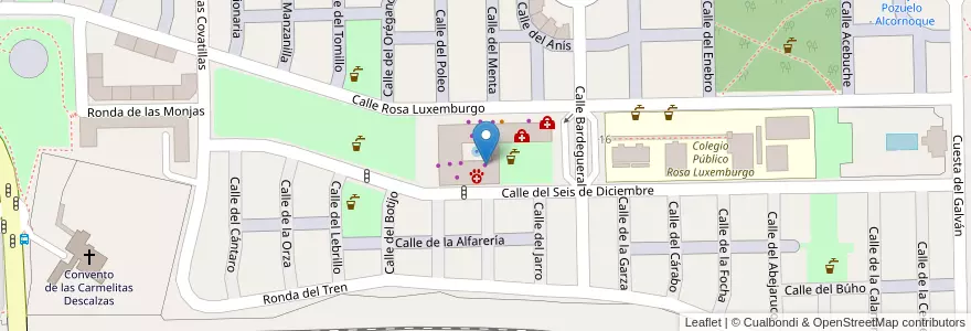 Mapa de ubicacion de Autoescuela Aravaca en Sepanyol, Comunidad De Madrid, Comunidad De Madrid, Área Metropolitana De Madrid Y Corredor Del Henares, Madrid.
