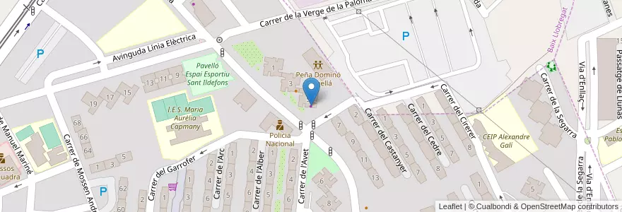 Mapa de ubicacion de Autoescuela Avenida en Spanje, Catalonië, Barcelona, Baix Llobregat.