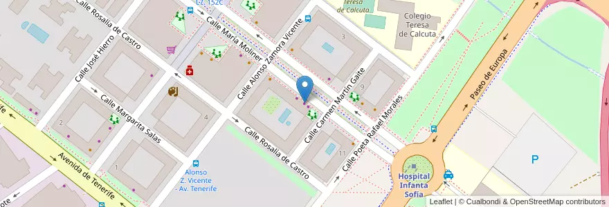 Mapa de ubicacion de Autoescuela Chaparral en スペイン, マドリード州, Comunidad De Madrid, Área Metropolitana De Madrid Y Corredor Del Henares, San Sebastián De Los Reyes.