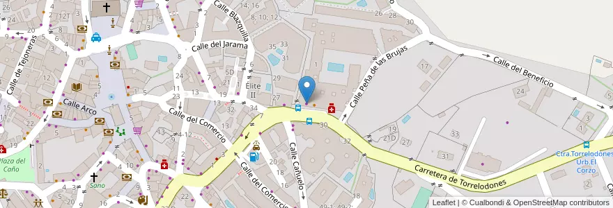 Mapa de ubicacion de Autoescuela Crespo en 스페인, Comunidad De Madrid, Comunidad De Madrid, Cuenca Del Guadarrama, Galapagar.