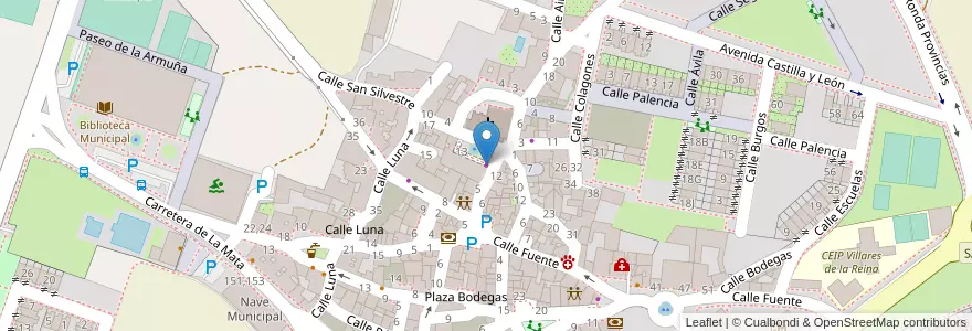 Mapa de ubicacion de Autoescuela El Pilar en España, Castilla Y León, Salamanca, La Armuña, Villares De La Reina.