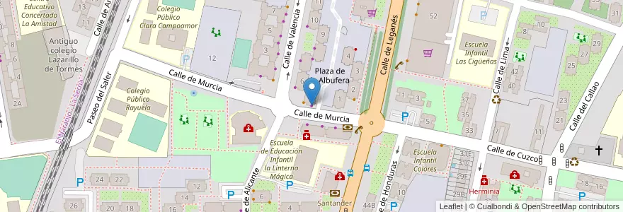 Mapa de ubicacion de Autoescuela Festival en Spanien, Autonome Gemeinschaft Madrid, Autonome Gemeinschaft Madrid, Área Metropolitana De Madrid Y Corredor Del Henares, Fuenlabrada.