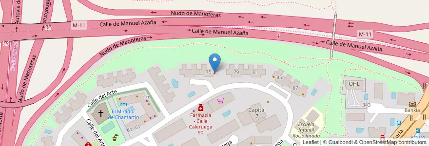 Mapa de ubicacion de Autoescuela Goya en 스페인, Comunidad De Madrid, Comunidad De Madrid, Área Metropolitana De Madrid Y Corredor Del Henares, 마드리드.