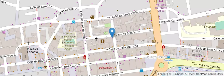 Mapa de ubicacion de Autoescuela Javier en إسبانيا, كانتابريا, منطقة كانتابريا, Santander, Santander.