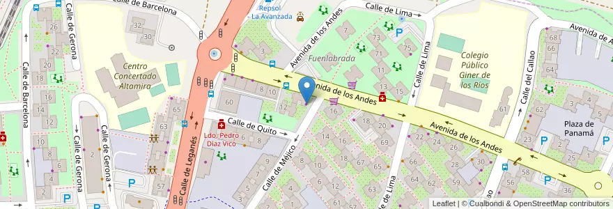 Mapa de ubicacion de Autoescuela José Luis en Espanha, Comunidade De Madrid, Comunidade De Madrid, Área Metropolitana De Madrid Y Corredor Del Henares, Fuenlabrada.