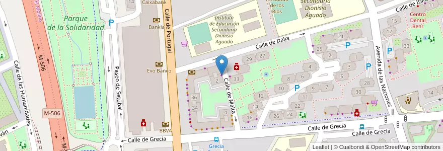 Mapa de ubicacion de Autoescuela La Avanzada en Spanje, Comunidad De Madrid, Comunidad De Madrid, Área Metropolitana De Madrid Y Corredor Del Henares, Fuenlabrada.