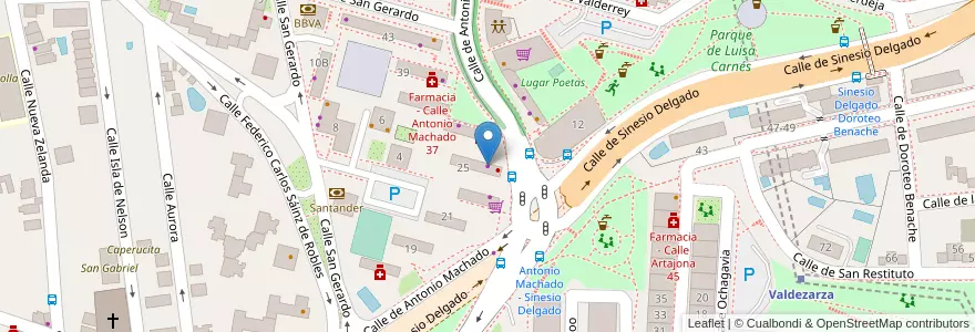 Mapa de ubicacion de Autoescuela Marfil en 西班牙, Comunidad De Madrid, Comunidad De Madrid, Área Metropolitana De Madrid Y Corredor Del Henares, Madrid.