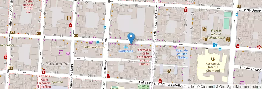 Mapa de ubicacion de Autoescuela Online en Испания, Мадрид, Мадрид, Área Metropolitana De Madrid Y Corredor Del Henares, Мадрид.