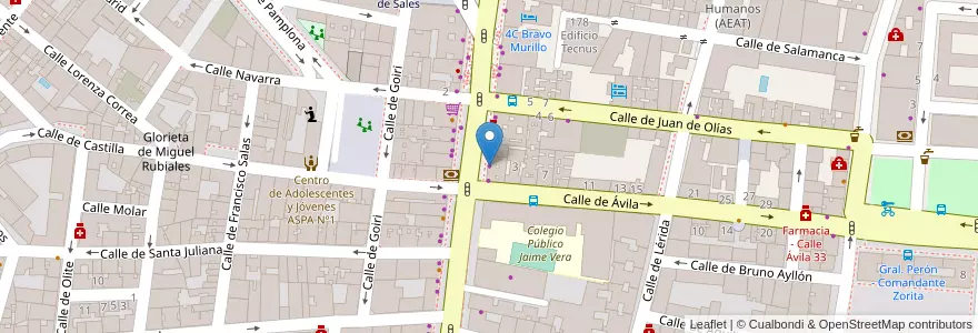 Mapa de ubicacion de Autoescuela Palomero en Spagna, Comunidad De Madrid, Comunidad De Madrid, Área Metropolitana De Madrid Y Corredor Del Henares, Madrid.