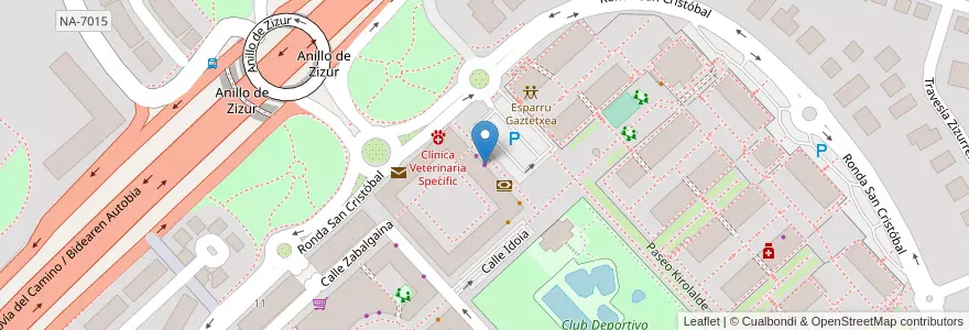 Mapa de ubicacion de Autoescuela Plaza 12 en Испания, Наварра, Наварра, Zizur Mayor/Zizur Nagusia.