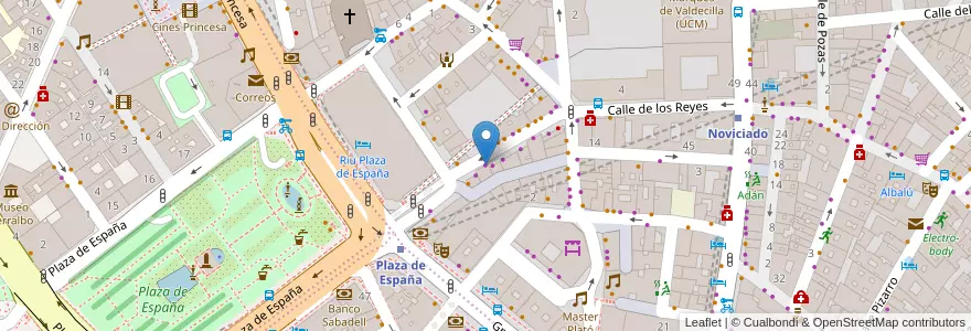 Mapa de ubicacion de Autoescuela VIPS en إسبانيا, منطقة مدريد, منطقة مدريد, Área Metropolitana De Madrid Y Corredor Del Henares, مدريد.