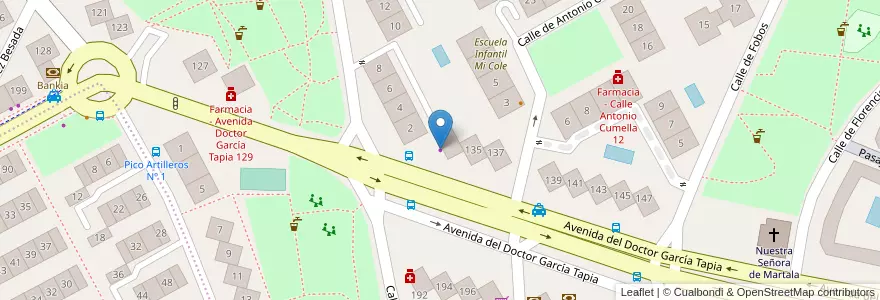 Mapa de ubicacion de Autoescuela Yoel en Spanien, Autonome Gemeinschaft Madrid, Autonome Gemeinschaft Madrid, Área Metropolitana De Madrid Y Corredor Del Henares, Madrid.