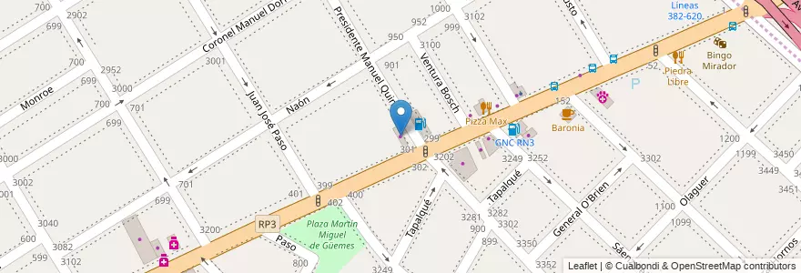 Mapa de ubicacion de Autoescuela en Arjantin, Buenos Aires, Partido De La Matanza, Lomas Del Mirador.