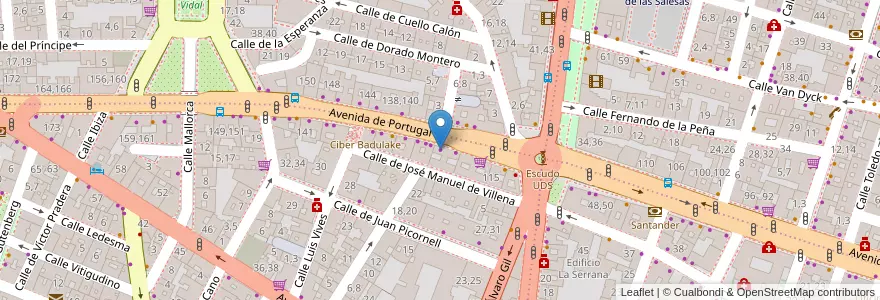 Mapa de ubicacion de Autoescuelas El Pilar en Испания, Кастилия И Леон, Саламанка, Campo De Salamanca, Саламанка.