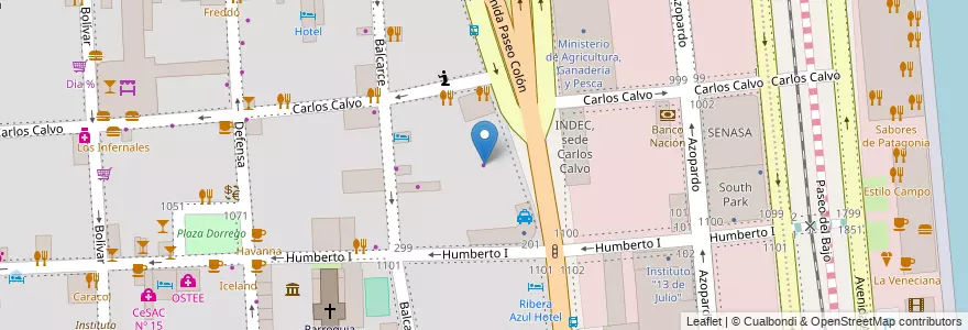 Mapa de ubicacion de AutoFerro Concesionaria, San Telmo en Argentina, Ciudad Autónoma De Buenos Aires, Comuna 1, Buenos Aires.