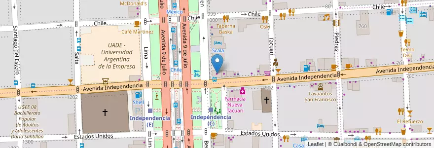 Mapa de ubicacion de Autogen, Montserrat en Argentinië, Ciudad Autónoma De Buenos Aires, Comuna 1, Buenos Aires.