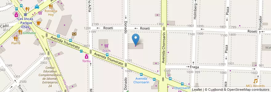 Mapa de ubicacion de Autogen, Parque Chas en 阿根廷, Ciudad Autónoma De Buenos Aires, 布宜诺斯艾利斯, Comuna 15.