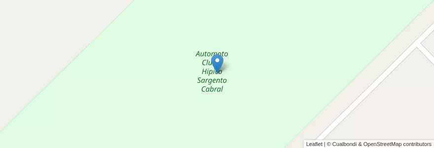 Mapa de ubicacion de Automoto Club e Hipico Sargento Cabral en Argentina, Chubut, Departamento Gaiman, Gaiman.