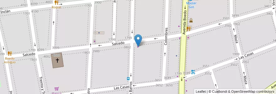 Mapa de ubicacion de Automotores Rio Negro, Boedo en Argentina, Ciudad Autónoma De Buenos Aires, Comuna 5, Comuna 4, Buenos Aires.