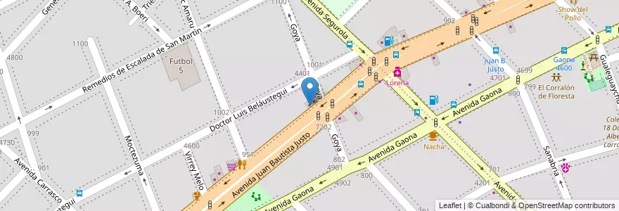 Mapa de ubicacion de Autopartes Electricos, Velez Sarsfield en 阿根廷, Ciudad Autónoma De Buenos Aires, 布宜诺斯艾利斯, Comuna 10.