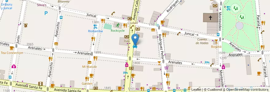 Mapa de ubicacion de Autoremy, Recoleta en アルゼンチン, Ciudad Autónoma De Buenos Aires, Comuna 2, ブエノスアイレス.