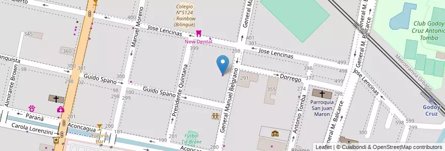 Mapa de ubicacion de Autos Sauma en آرژانتین, شیلی, Mendoza, Godoy Cruz, Departamento Godoy Cruz, Distrito Ciudad De Godoy Cruz.