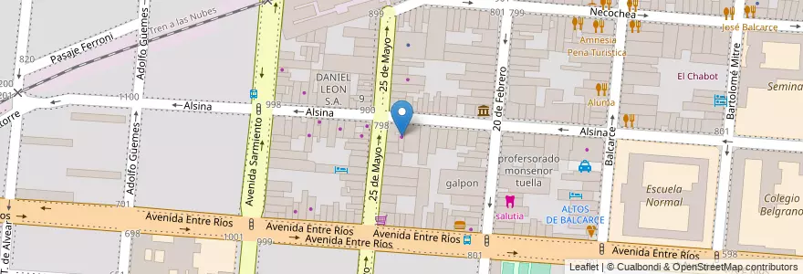 Mapa de ubicacion de AUTOS USADOS en Arjantin, Salta, Capital, Municipio De Salta, Salta.