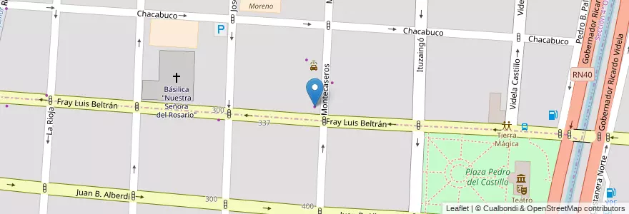 Mapa de ubicacion de Autos Usados en Argentinien, Chile, Mendoza, Departamento Capital, Ciudad De Mendoza.