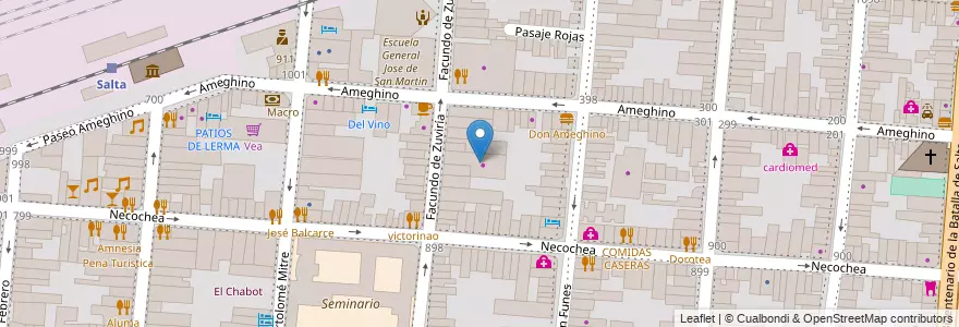 Mapa de ubicacion de Autos Usados en 아르헨티나, Salta, Capital, Municipio De Salta, Salta.