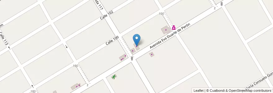 Mapa de ubicacion de Autoservicio en Arjantin, Buenos Aires, Partido De Presidente Perón.