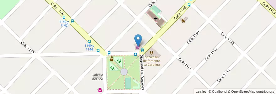 Mapa de ubicacion de Autoservicio Edgardo en Argentina, Provincia Di Buenos Aires, Partido De Florencio Varela, Ingeniero Juan Allan.