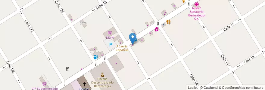 Mapa de ubicacion de Autoservicio La Roca en Argentina, Buenos Aires, Partido De Berazategui, Berazategui.